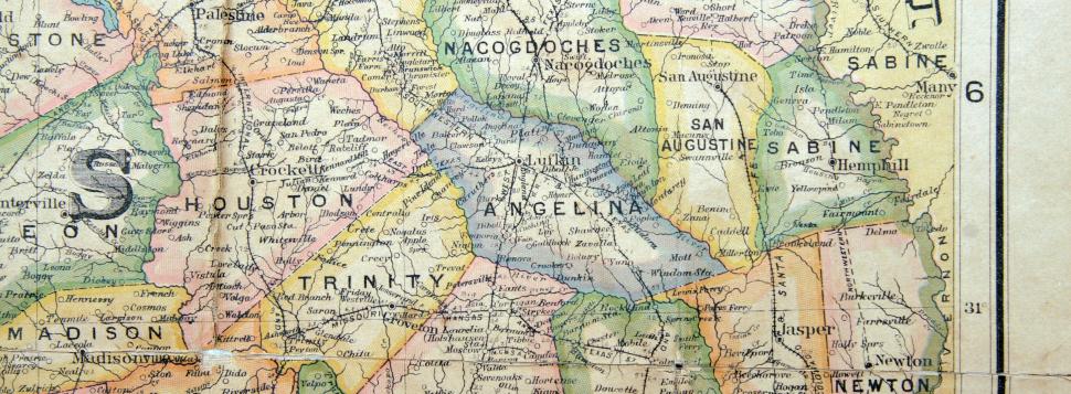 angelina county map
